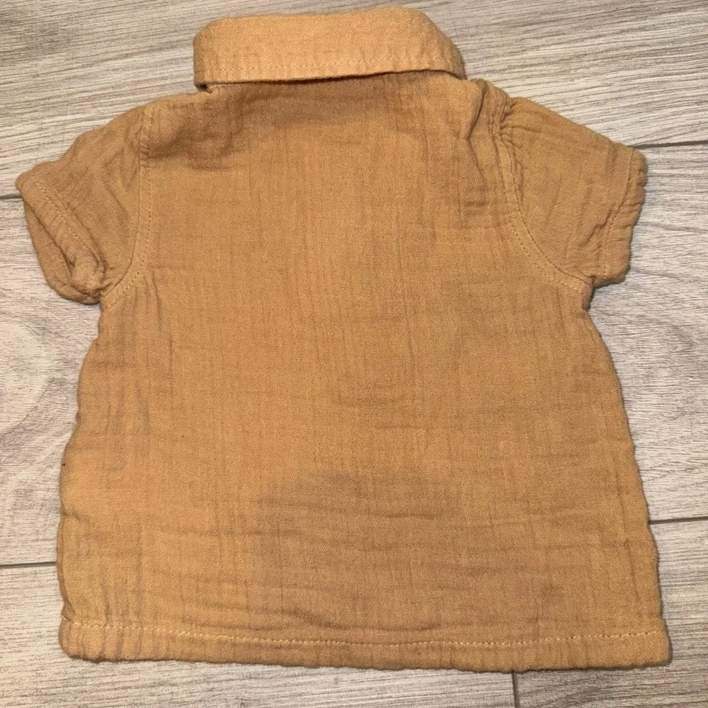 OLD NAVY Tan Baby Outfit Linen Set